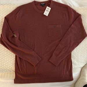 Todd Snyder Cashmere Pocket T-Shirt in Rosewood NWT